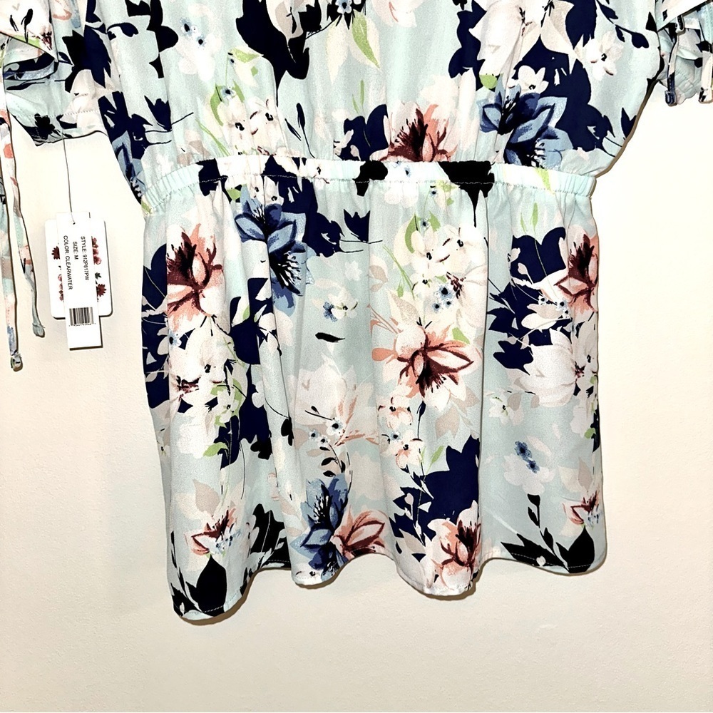 The Pioneer Women Blue Floral Top Size Medium - Picture 7 of 11